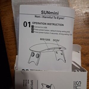 SunMini UV Nail Lamp New NIB